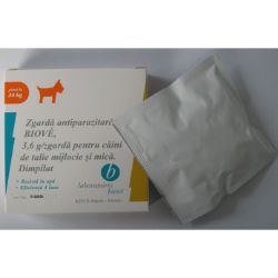 Zgarda antiparazitara caine sub 24 kg
